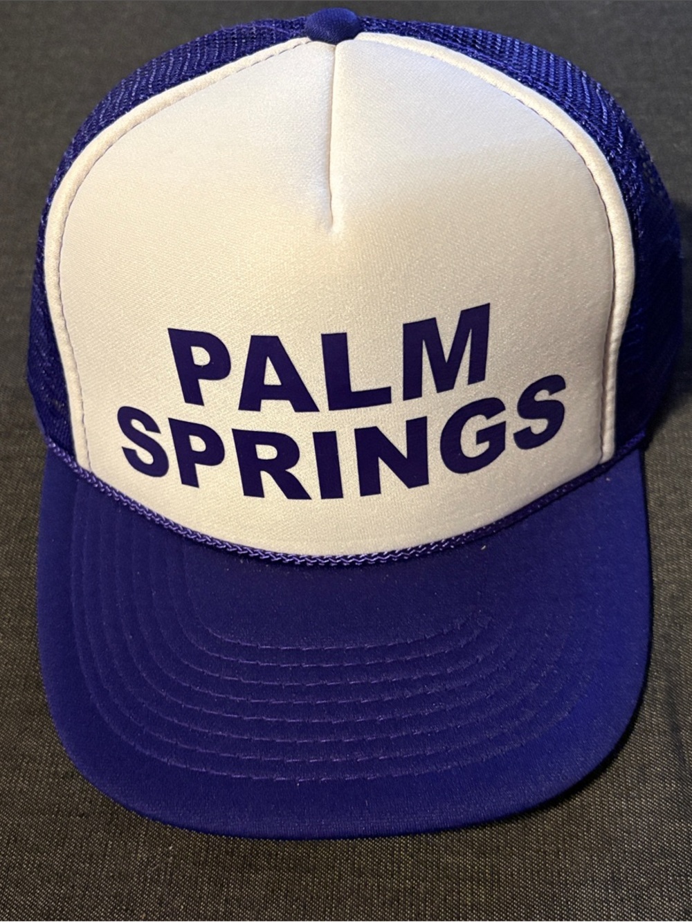 Palm Springs White & Purple Trucker Hat